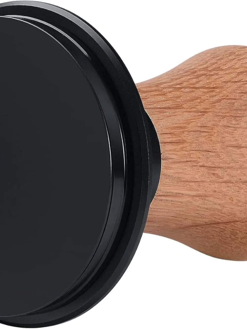 Normcore 58.5mm Titanium PVD Tamper V4 - Oak Handle